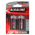 Ansmann RED LINE - Batterie 2 x C - Kohlenstoff (2 Stk., C, 7000 mAh) (1513-0000)