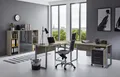 BMG Möbel Büromöbel-Set, Office Edition Set 2, eiche sonoma/ anthrazit hochglanz