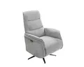 luma-home Relaxsessel 15600 (TV-Sessel mit zweimotorischer Verstellung, Relaxfunktion B74/T89/H108 cm), Heizung im Rücken, Massagefunktion, Federkern, Chenille-Bezug in Grau