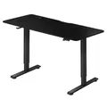 Juskys Schreibtisch, Schwarz, Holz, 140x117x60 cm, Arbeitszimmer, Schreibtische, Bürotische