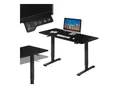 Juskys Höhenverstellbarer Schreibtisch Office Stand 140x60cm - elektrisch, Memory-Funktion - Schwarz