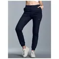 Sweathose TRIGEMA "TRIGEMA Jogginghose aus Biobaumwolle", Damen, Gr. XXL, US-Größen, blau (navy), 75% Baumwolle (Biobaumwolle kbA), 25% Baumwolle (recycelt), Basic, Hosen