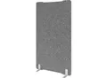 Akustik-Stellwand, freistehend, Schallabsorberklasse C, B 1000 x T 25 x H 1800 mm, Schallschutzvlies, grau-meliert