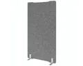 HAMMERBACHER Standtafel Hammerbacher Trennwand Akustik gerade 100x180 grau.