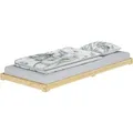 Erst-Holz Extra Niedriges Futonbett Bettrahmen 100 x 200 cm Kiefer Massivholz Modell 47 ohne Zubehör