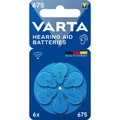 VARTA 675 Hörgeräte Batterie 6-er  Blister