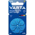 VARTA Knopfzellen 675 Zink-Luft 1,45 V, 6 St.