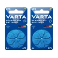 2 x Varta Hearing Aid Batteries 675 PR 44 1,45 V a 6 Stk.