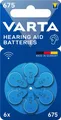 VARTA® PR44 (675) Batterie, 6 Stk. im Blister, 1,45 V Hörgerätebatterie