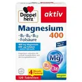 Doppelherz Magnesium 400 + B1 + B6 + B12 + Folsäure - Magnesium unterstützt d...