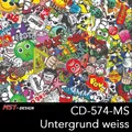 Wassertransferdruck Folie Film 2 m x 100 cm CD-574-MS Stickerbomb Hydrographic