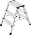 Hailo L90 - Stufenleiter - 3 Stufen - 2 Abschnitte