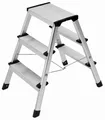 Hailo D60 StandardLine Klapptritt 2x3 Stufen Tritt Leiter Hocker Aluminium Alu
