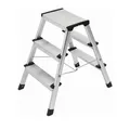 Hailo Klapptritt Stufen 3 Plattform-H.600mm Alu.m.Anti-Rutsch-Riffelung 4443701