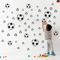 52 Stück Fußball-Aufkleber,Fußball-Wandaufkleber, Wandkunst, DIY, Fu
