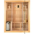 Traditionelle Sauna SKYLINE Tannenholz Natur L