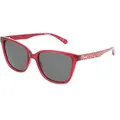 Polaroid 207386 Kinder-Sonnenbrille Vollrand Eckig Kunststoff-Gestell, rot