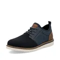 Rieker Herren Low-Top Sneaker 04550, Männer Halbschuhe, lose Einlage,Freizeitschuhe,Laufschuhe,straßenschuhe,Strassenschuhe,blau (14),41 EU / 7.5 UK