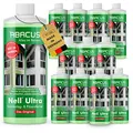 ABACUS® Nell Ultra Grünbelagentferner & Algenentferner Konzentrat, extrem stark! Entfernt Grünbelag & Algen selbsttätig mit Langzeitschutz – für Stein, Fassade, Terrasse, Dach – Nell Ultra 12x1000 ml