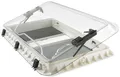 Dometic Heki 2 Dachhaube, 960x655mm, Klarglas, Rahmen creme-weiß, mit Kombi-Rollo