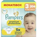 Premium Protection Windeln Gr. 3 Midi (6 - 10 kg) Monatsbox 204 Stück