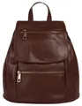 Samantha Look Cityrucksack, echt Leder, Made in Italy