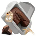 Brotbackform Silikon 15 cm – Kleine Kastenform mit 1200ml aus echtem PlatinSi...