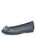 Jana Damen Ballerinas Elegant Vegan, Blau (Denim), 38 EU