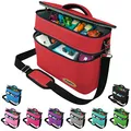 PUNALU große Tasche für Toniebox, Tigerbox viel Platz für Tonie Hörfiguren, Tigercard, Ladegerät, Kopfhörer, Tonie Figuren Transporttasche ideal für Toniebox Starterset - Toniebox Tasche (rot)
