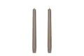 UYUNI Lighting LED Stabkerzen Taper 2er Set 2 x 25cm - Sand - Flammenlos