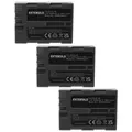 EXTENSILO 3x Akku kompatibel mit Nikon D70s, D80, D90, D900, DSLR D700 Kamera (1600mAh, 7,4V, Li-Ion, Schwarz)