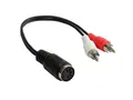 Audio Adapter 5 pol DIN Buchse an 2x Cinch Stecker 20 cm Good Connections