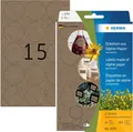 HERMA Vielzweck-Etiketten Silphie Durchmesser: 32 mm braun 360 Etiketten