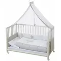 Babybett ROBA "Room bed - Dekor Heartbreaker", Baby, Gr. Liegefläche B/L: 60cm x 120cm, kein Härtegrad, weiß, Holzwerkstoff, Babybetten, als Beistell-, Kinder- und Juniorbett verwendbar