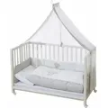 roba® Babybett Room bed - Dekor Heartbreaker, als Beistell-, Kinder- und Juniorbett verwendbar weiß