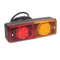 HECKLEUCHTE ZUSAMMEN 2-SEGM. L/R ANHÄNGER RECHTECKIG, LED, MIT KABEL, 12/24V