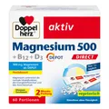 Doppelherz Magnesium 500 + B12 + D3 Depot Direct Pell. Pellets 96 g