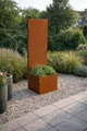 ESTEXO Sichtschutzelement Sichtschutz Rost Metall Gartenzaun 150x50cm Hochbeet Sichtschutzwand