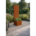 Sichtschutz Rost Metall Gartenzaun 150x50cm Hochbeet Sichtschutzwand Edelrost