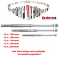 FISCHER SXRL Langschaftdübel Rahmendübel inkl. Schraube 120,140,160,180 mm