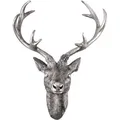 Hirschkopf Mit Geweih 48 X 32 X 61 Cm Silber-mmc8031si