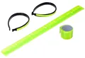 Reflektion Armband Reflektorarmband Hosenklammer Band Arm 4-tlg Radfahrer Jogger
