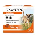 FRONTPRO Hund M - Kautablette gegen Zecken & Flöhe (Hunde 4 bis 10 kg) - 3X Kautabletten für 3 Monate Zecken- und Flohschutz