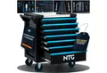 NTG Nutzfahrzeug Technik GmbH Werkzeugwagen 7 Schubladen 290-tlg abschließbar 7 Schubladen + auf Rollen, Blackline, max. Traglast:450 kg, 290-tlg. Werkzeugset, (290-tlg)