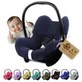 Frottee Sommerbezug [Schonbezug für Babyschale] Autositz kompatibel mit Maxi Cosi Cabrio Fix + GRATIS Gurtpolster (marine + GP)