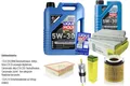INSPEKTIONSKIT FILTER LIQUI MOLY ÖL 6L 5W-30 für BMW 5er F10 528i F11