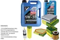 INSPEKTIONSKIT FILTER LIQUI MOLY ÖL 6L 5W-30 für BMW X3 F25 xDrive20i sDrive20i