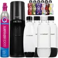 NEU Sodastream Wassersprudler Terra Schwarz mit 4 Flaschen 1L Bolero 6 Sorten