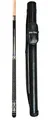 John West Profi Billard Set – 2-teiliges Pool Billardqueue mit Köcher & Gewindeschutz, 147 cm, Ahornholz, Leinenband, 13 mm Klebeleder