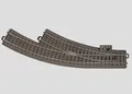 Märklin 24672 Bogenweiche rechts  R2 - 437,5 mm/24,3° - Länge 188,3 mm, H0